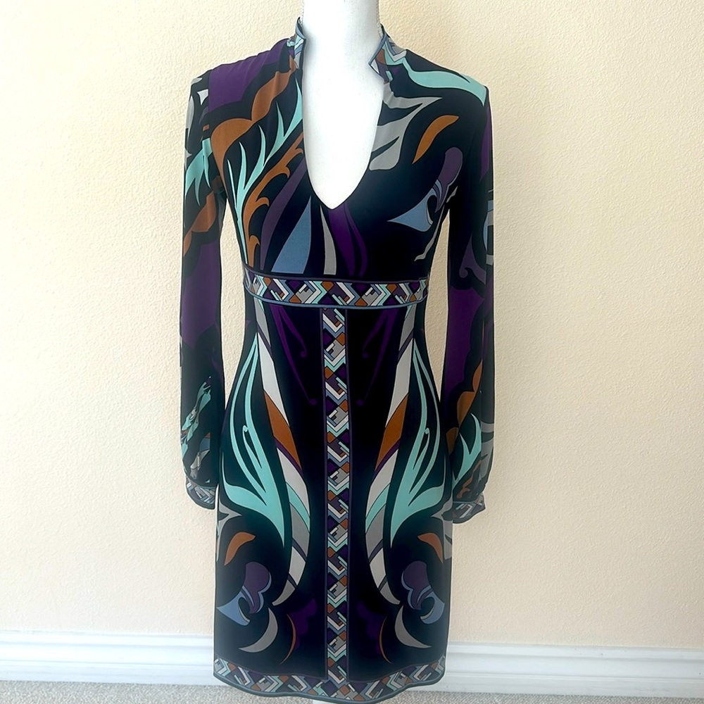 Cache Boho Geometric Dress